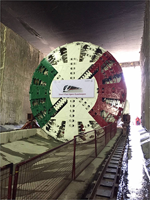 Sacyr pone en marcha la tuneladora del Tren Ligero de Guadalajara