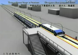 Idea taiwanesa para �subir y bajar en marcha� en los trenes de alta velocidad 