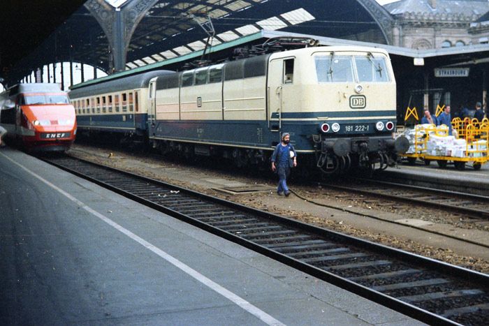 Estacin de Estrasburgo. En Alsacia, los trenes franceses circulan por la derecha, al igual que en la vecina Alemania. Fotografa de Txomin Palacin
