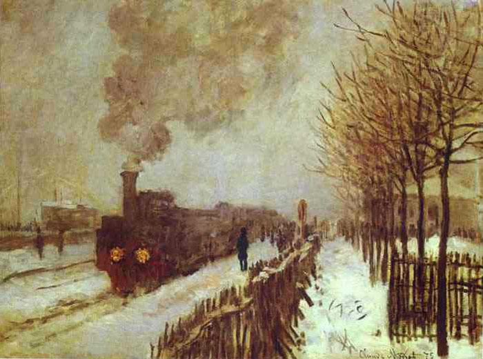 Claude Monet, Tren en la Nieve