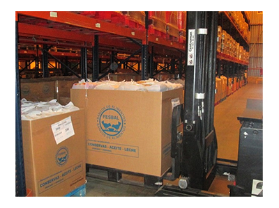 Transfesa Logistics cede espacios  de almacenaje al Banco de Alimentos de Madrid