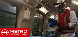 El Metro de Santiago de Chile emplea biotecnologa para higienizar los coches
