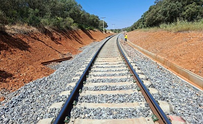 �ltima fase de la renovaci�n de v�a del tramo Brazatortas-Guadalmez