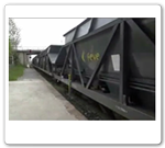 Maniobras con trenes de mercanc�as en Arija