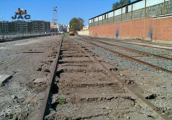 V�a 2 de la estaci�n de �guilas al comienzo de los trabajos