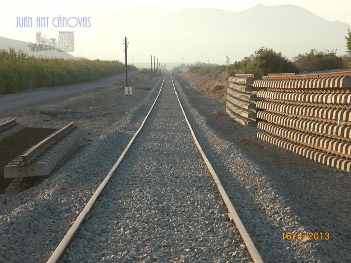 Tramos de v�a en fase de renovaci�n