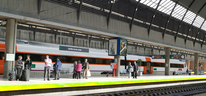 En la estaci�n conviven los trenes AVE, Larga Distancia, Cercan�as y Regionales.