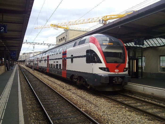 Parte del servicio de cercan�as se cubre con material de dos pisos del operador SBB