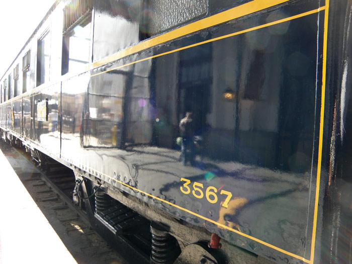 Uno de los coches cama del Tren Azul
