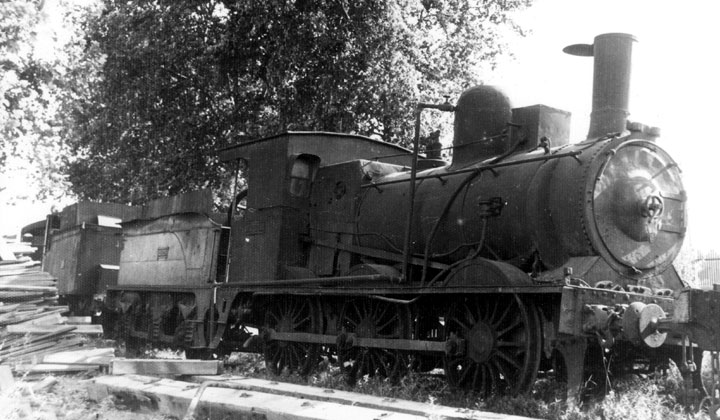 Locomotora de vapor 030-2230, ex Ferrocarriles de Almansa a Valencia y a Tarragona y Compa��a de los Ferrocarriles del Norte 1719-1726. Archivo Hist�rico Ferroviario FA-0159-010