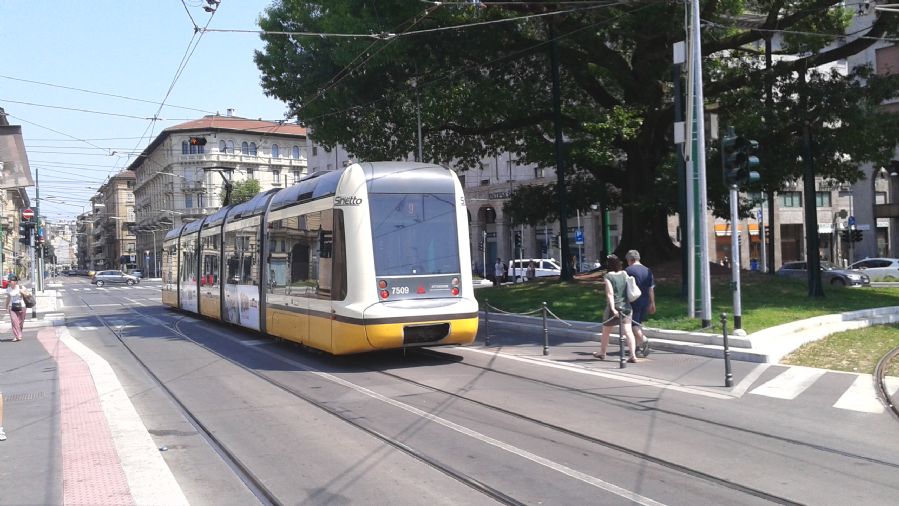 La red tranviaria est� perfectamente integrada en la capital lombarda
