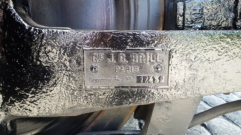 Detalle placa del constructor del bogie