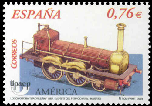 "La madrilea", motivo de la Unin Postal de las Amricas, Espaa y Portugal. Serie de 2003.