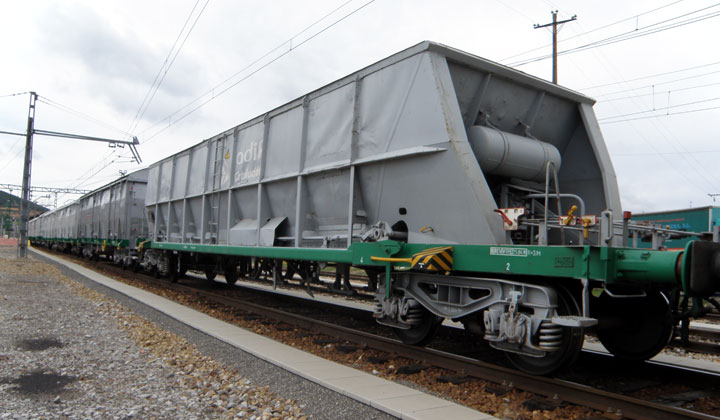 Vag�n tolva del tren de contraste