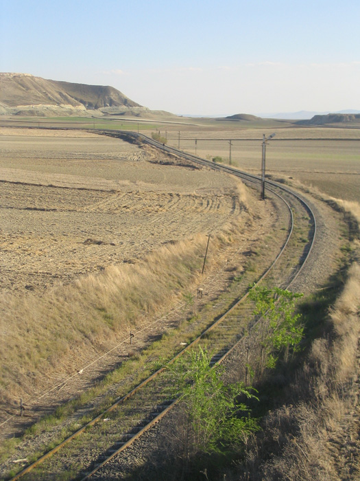 Salida de la v�a desde Villaluenga-Asland hacia Villaseca