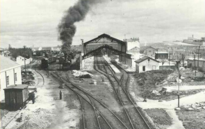 Vista de los andenes lado Salamanca-Puebla. 
