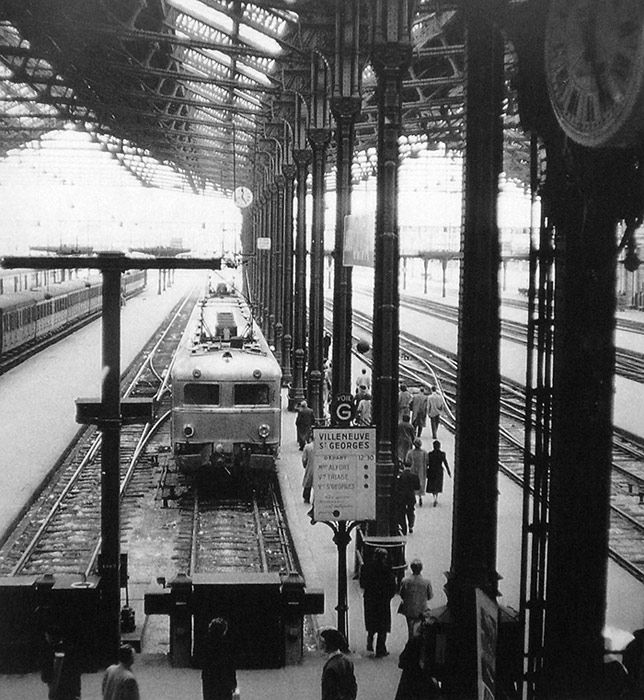 Una nueva unidad Z5100 en Par�s-Lyon, en 1953.