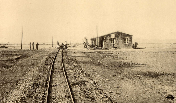 Ferrocarril de Otavi: casilla de guardabarrera en Namibia (km 57) (1906). Archivo Histrico Ferroviario FA-0033-007