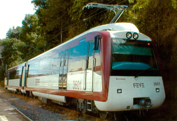 Unidad 3600 de Feve puesta en servicio en 2001.