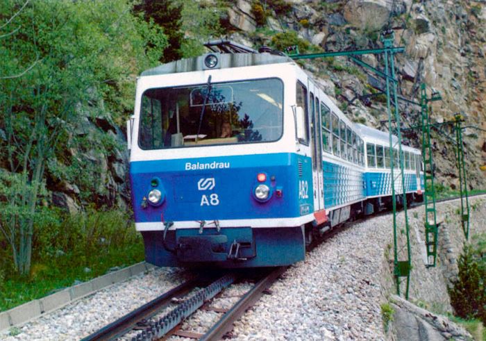 Cremallera de Nuria en una imagen tomada en 2002.