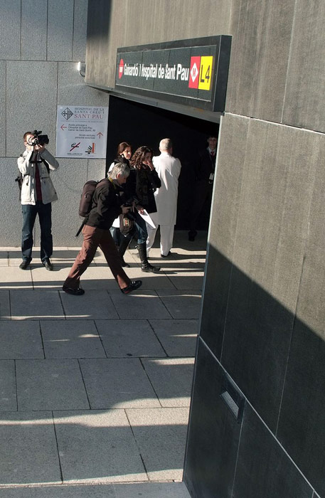 Cuando la L9 del metro de Barcelona entre en servicio se acceder� al hospital tambi�n desde esta estaci�n