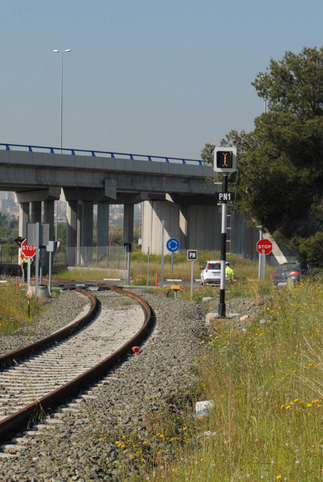 El ramal en sus primeros metros, al paso bajo la CV-149. Foto Juan Miguel Sastre