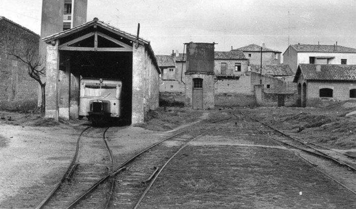 Estaci�n de S�daba, punto final del ferrocarril procedente de Gallur. Foto Jeremy Wiseman
