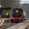 La locomotora VA 8 en pruebas tras su restauraci�n