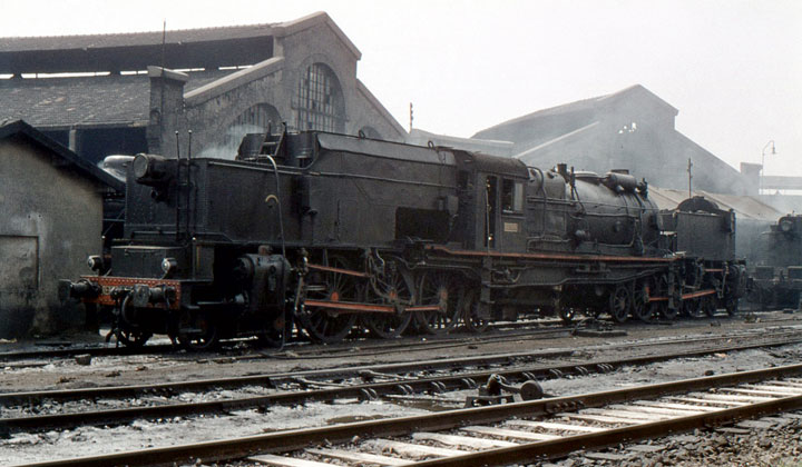 Las locomotoras articuladas sistema Garrat, pese a contar con cuatro cilindros, eran de simple expansi�n. Fotograf�a de Xavier Santamar�a.